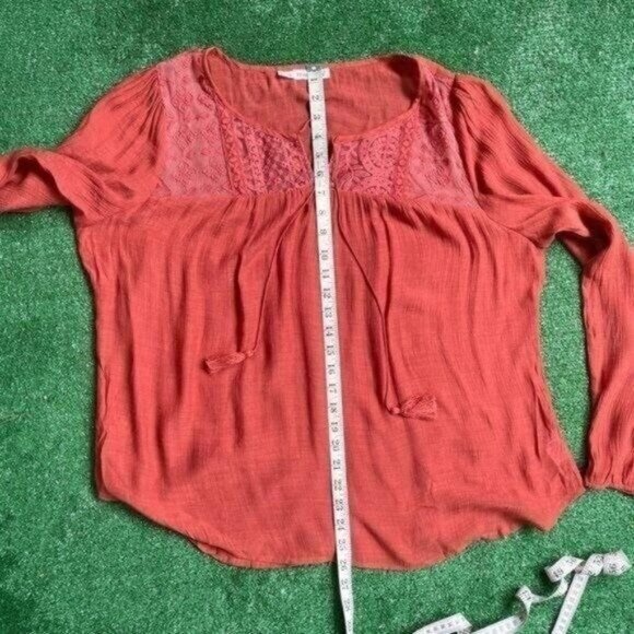 Maurices Burnt Orange Plus Size Long Sleeve Top - Picture 10 of 12